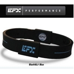EFX リストバンド【正規品】スポーツ ブラック×ライトブルー 4001567b-205 L