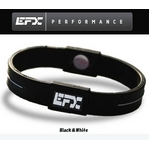 EFX リストバンド【正規品】スポーツ ブラック×ホワイト 4001567b-206 M