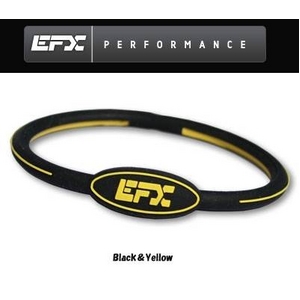 EFX（イーエフエックス） パフォーマンス リストバンド オーバルブレスレット ブラック×イエロー[正規品]4001568-236 Lサイズ