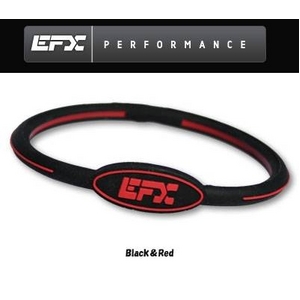 EFX（イーエフエックス） パフォーマンス リストバンド オーバルブレスレット ブラック×レッド[正規品]4001568-232 Lサイズ