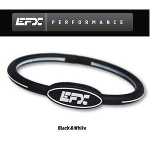 EFX（イーエフエックス） パフォーマンス リストバンド オーバルブレスレット ブラック×ホワイト[正規品]4001568-206 Lサイズ