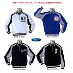 Rawlings（ローリングス） ベースボール 『長袖ハーフジップVジャンパー』 ジュニア用 BRG875 160 ブルー×S/グレー(4510)