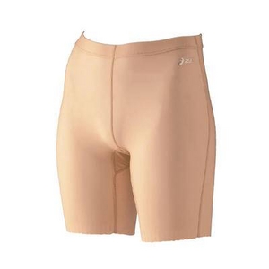 asics（アシックス） レディース大腰筋強化スパッツ レディースハーフタイツ ベージュ（67） L