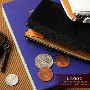 LORETO(ロレート) コードバンシリーズ コインケース ブラック