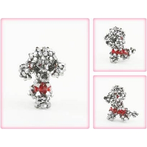 Crystal DOG&Bear�i�N���X�^���h�b�O&�x�A�j �v�[�h���E�u���b�N�N���X�^���iSmall�j