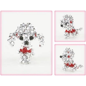 Crystal DOG&Bear�i�N���X�^���h�b�O&�x�A�j �v�[�h���E�N���X�^���iMedium�j