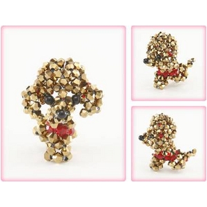 Crystal DOG&Bear�i�N���X�^���h�b�O&�x�A�j �v�[�h���E�S�[���h�iMedium�j