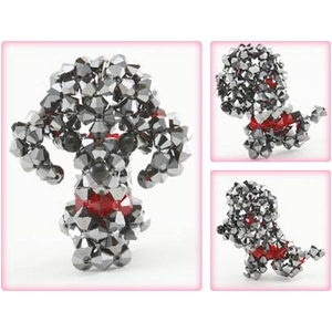 Crystal DOG&Bear�i�N���X�^���h�b�O&�x�A�j �v�[�h���E�u���b�N�N���X�^���iLarge�j