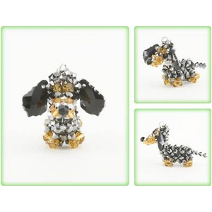 Crystal DOG&Bear�i�N���X�^���h�b�O&�x�A�j �_�b�N�X�E�u���b�N�N���X�^���iSmall�j