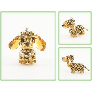 Crystal DOG&Bear�i�N���X�^���h�b�O&�x�A�j �_�b�N�X�E�S�[���h�N���X�^���iSmall�j