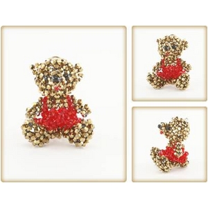 Crystal DOG&Bear�i�N���X�^���h�b�O&�x�A�j �x�A�E�S�[���h�X�J�[�g�iSmall�j