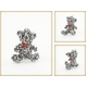Crystal DOG&Bear(クリスタルドッグ&ベア) ベア・ブラッククリスタル(Small)