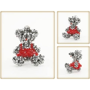 Crystal DOG&Bear�i�N���X�^���h�b�O&�x�A�j �x�A�E�u���b�N�X�J�[�g�iSmall�j