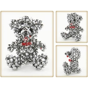 Crystal DOG&Bear�i�N���X�^���h�b�O&�x�A�j �x�A�E�u���b�N�N���X�^���iMedium�j