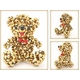 Crystal DOG&Bear(クリスタルドッグ&ベア) ベア・ゴールドクリスタル(Large)
