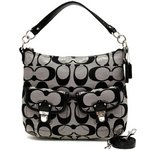 【COACH　OUTLET】コーチ　デイジー シグネチャー ポケット ホーボー /2Wayショルダーバッグ　F23392 SBWBK