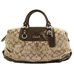 【COACH　OUTLET】コーチ　シグネチャー　サテン ラージサッチェル/2Way　ハンドバッグ　F15440SKHMH