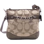 【COACH　OUTLET】コーチ　シグネチャー チェイン ダッフル /ショルダーバッグ　F19730SKHBZ　
