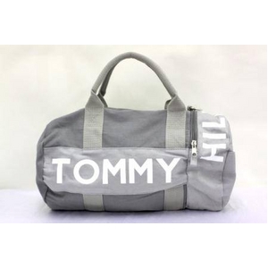 TOMMY HILFIGER（トミーヒルフィガー） ミニボストン ミリタリー シルバー