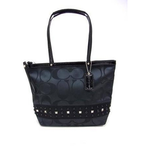 COACH（コーチ） シグネチャー サテンスタッズ トートバッグ F17567SLCBK