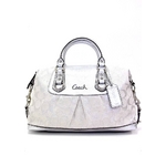 COACH（コーチ） 2WAYショルダーアシュレイ シグネチャー サテン サッチェル F15804SWTSV