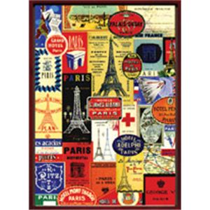 風景専門店あゆわら 《カバリーニ世界地図》Cavallini map Paris card