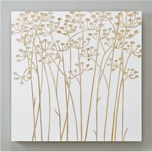 風景専門店あゆわら 《木彫りアート》ウッドスカルプチャー アート フィールドフラワー ホワイト - 拡大画像