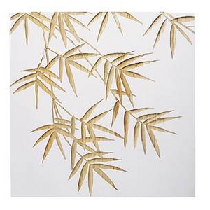 風景専門店あゆわら ウッド スカルプチャー アート バンブーA/ホワイト