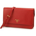 PRADA（プラダ） チェーンウォレット クラッチバッグ 1M1361 SAF/METAL FUOCO