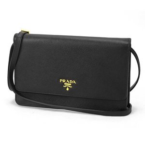 PRADA（プラダ） チェーンウォレット クラッチバッグ 1M1361 SAF/METAL NERO