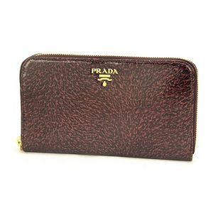 PRADA（プラダ） VERNIC 1M0506 ラウンドファスナー長財布 ST.PONY GRANA
