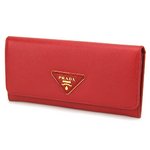 PRADA（プラダ） SAFFIANO TRAIANG 1M1132 長財布 レッド