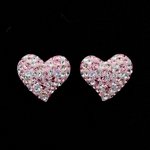 SWAROVSKI（スワロフスキー） 993487 ピアス ピンク+ホワイト ハート