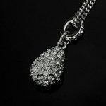 SWAROVSKI（スワロフスキー） 1023992 ネックレス シルバー ティアドロップ型 クリスタル パヴェ