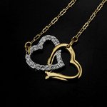 SWAROVSKI（スワロフスキー） 1062708 ネックレス シルバー+ゴールド ハートモチーフ