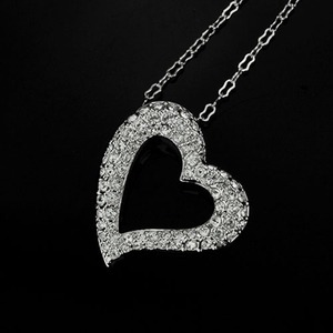 SWAROVSKI(スワロフスキー) 1062590 ネックレス シルバー ハートモチーフ クリスタル パヴェ