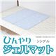 ひんやりジェルマット シングル カバー無 シングル 洗える 雪柄 90*90cm FCD-81017