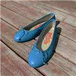 Eli(エリ) 差し色にぴったりの鮮やかなブルー♪本革 フラットバレエシューズ MOD5631-35 サイズ35