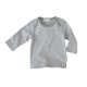 PUREBABY（ピュアベビー）　ベビー服　イージーネック長袖Tシャツ　PE3　ペールグレーストライプ　サイズ　000