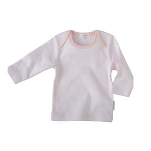 PUREBABY（ピュアベイビー） ベビー服 イージーネック長袖Tシャツ PE3 ペールピンクストライプ サイズ 000