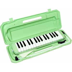 カラフル32鍵盤ハーモニカ♪　MELODY PIANO 【P3001-32K】　♪　ピアニカ　♪　ライトグリーン - 拡大画像