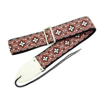 ギター用ベース用ストラップ 70年代のミュージシャン達の愛用したストラップを再現 Retrovibe Strap 1968 Red レッド