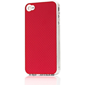 Ai-Style Series iPhone4 ハードケース 【Ai4-Check-RD】 Type Check RD(レッド）