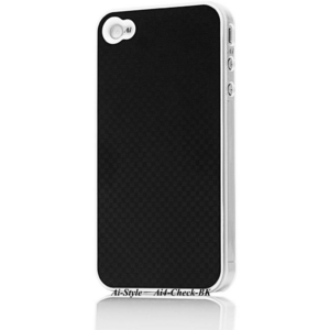 Ai-Style Series iPhone4 ハードケース 【Ai4-Check-BK】 Type Check BK(ブラック）