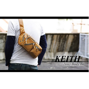 斜め掛けやヒップバッグにも対応 スタイルに合わせて使える 2wayボディバッグ ブラック