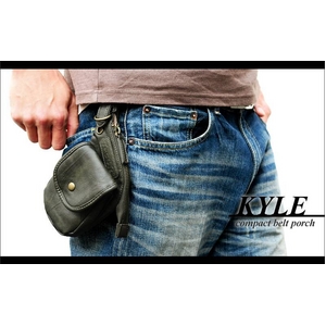 小物の収納に最適なコンパクトサイズのベルトポーチ ブラック