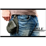 小物の収納に最適なコンパクトサイズのベルトポーチ ダークブラウン