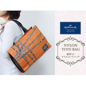 Hallmark（ホールマーク） 横型A4 ナイロントートバッグ ブラック