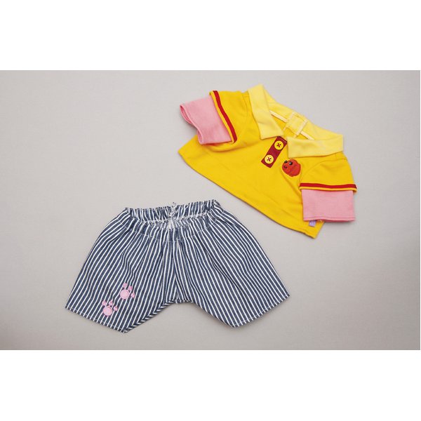 夢の子ユメル・ネルル・ミルルの服「ポロシャツ&ストライプズボン 夢コレ39」