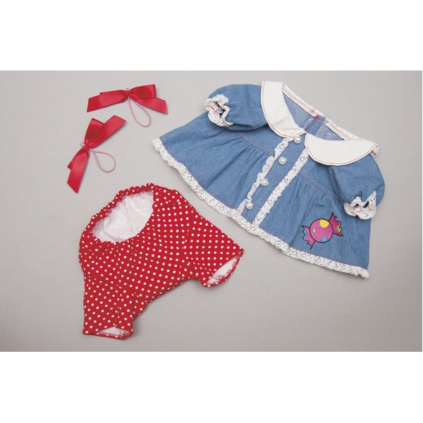 夢コレ39 デニム風ワンピース(夢の子ネルル・ミルルの服)